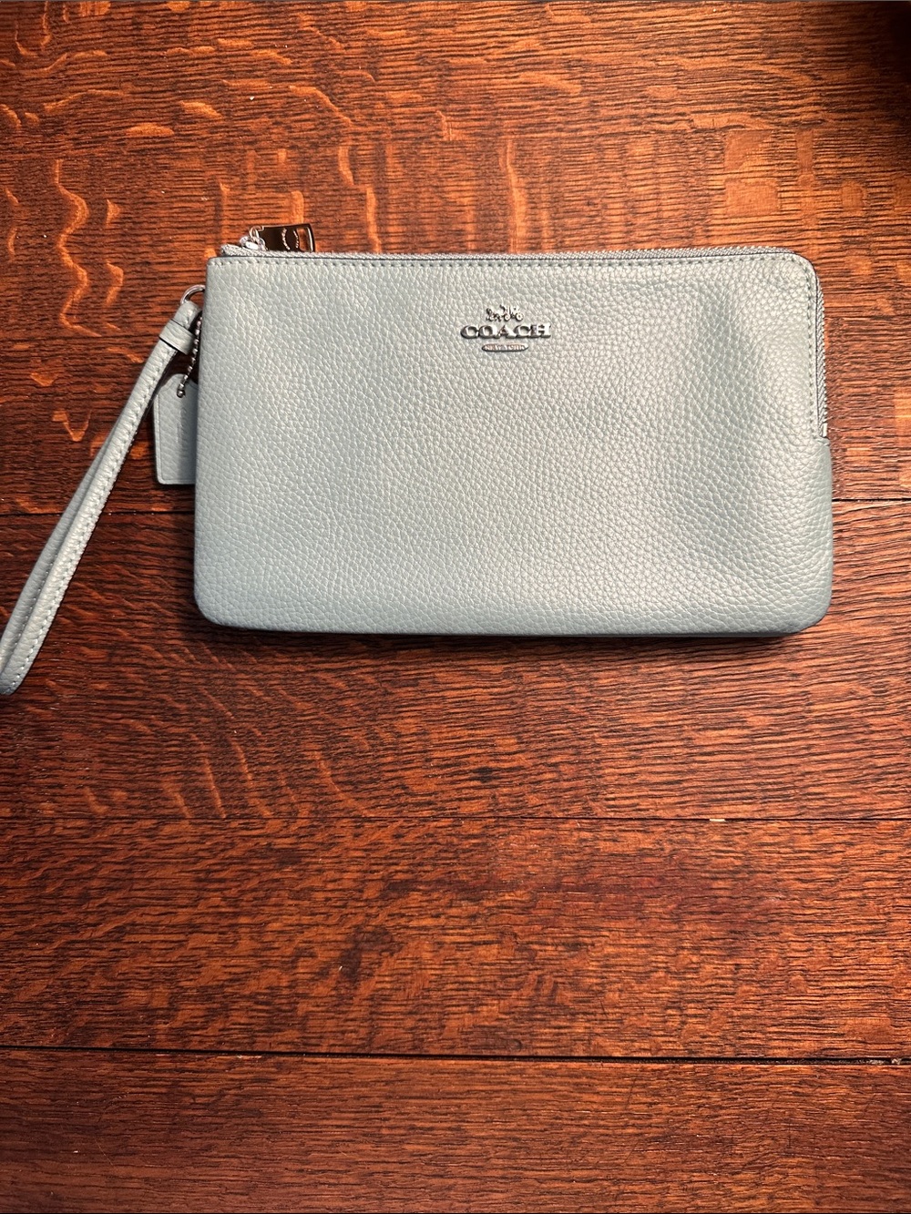 Coach wristlet-blue/green. EUC